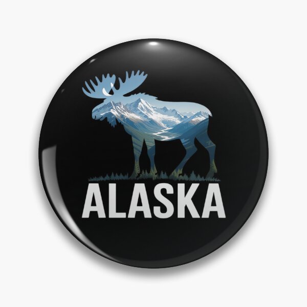 Item preview, Alaska Day Moose Snowy Mountain designed and sold by papertaless.