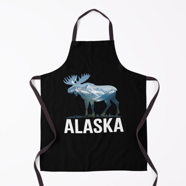Item preview, Alaska Day Moose Snowy Mountain designed and sold by papertaless.