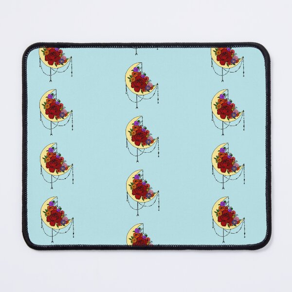 Item preview, Crescent Moon & Floral Bouquet – Whimsical Digital Art Print designed and sold by LeeAnnaRose96.
