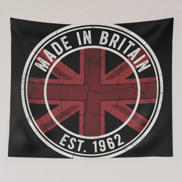 Item preview, Made in Britain - Est. 1962 - Distressed Union Jack designed and sold by Random Designs.