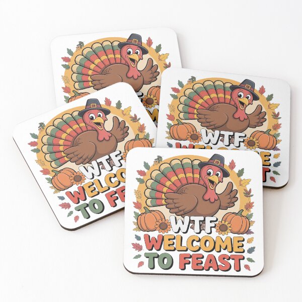 Item preview, WTF Turkey Shirt – Welcome to Feast Funny Thanksgiving Tee designed and sold by Zyorakhi Fashion.