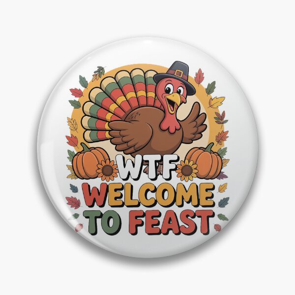 Item preview, WTF Turkey Shirt – Welcome to Feast Funny Thanksgiving Tee designed and sold by Zyorakhi Fashion.