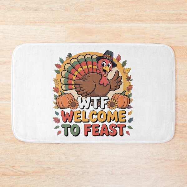 Item preview, WTF Turkey Shirt – Welcome to Feast Funny Thanksgiving Tee designed and sold by Zyorakhi Fashion.