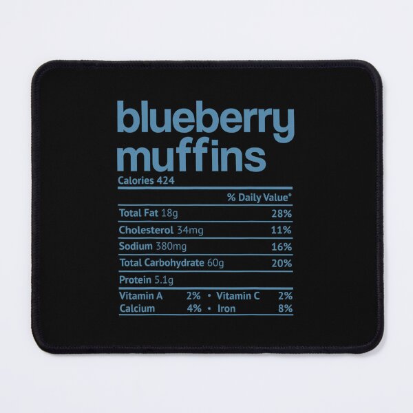 Item preview, Blueberry Muffins Nutrition Fact Thanksgiving Christmas designed and sold by hudahhabon7.