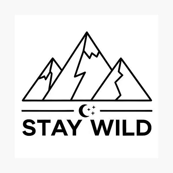 Item preview, Stay Wild Mountain Logo designed and sold by StormVape.