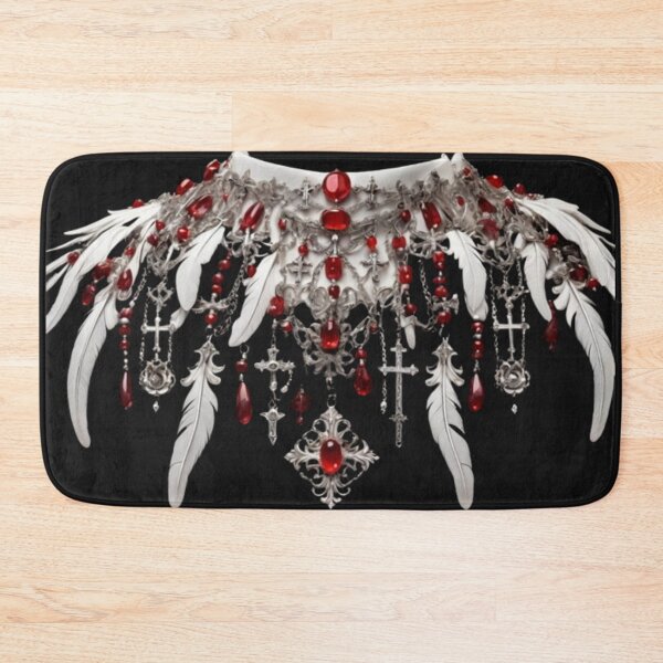 Item preview, Angel Necklace – White Feathers & Cross Ornaments designed and sold by Antik by Schulz.