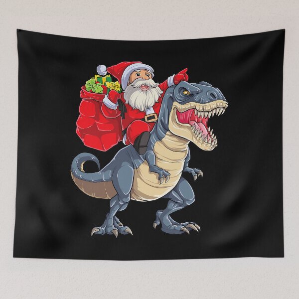Item preview, Dinosaur T rex Christmas Santa 	 	 	 Xmas Squad 		 designed and sold by renceshyme.