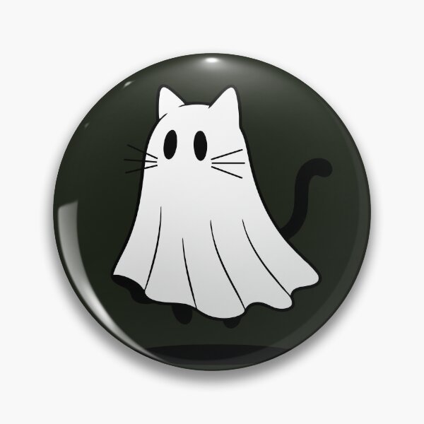 Item preview, Halloween Cats Ghost | Funny Cute T-shirt Sticker designed and sold by ianths.
