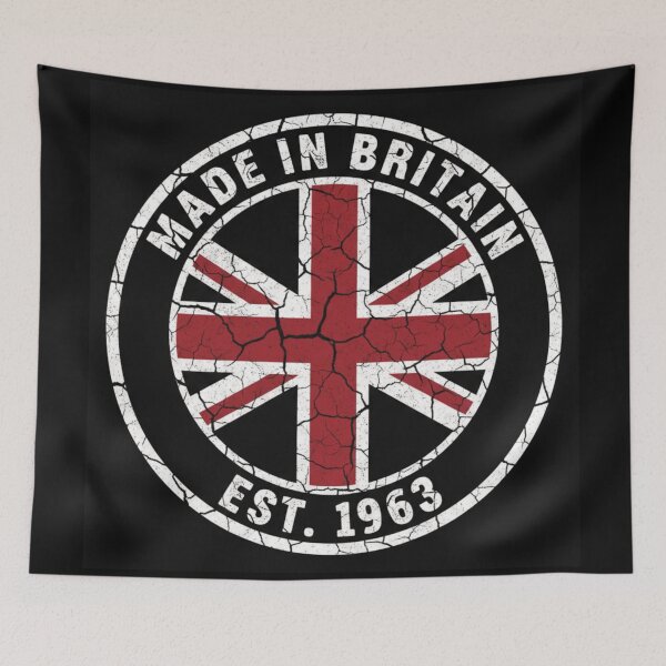 Item preview, Made in Britain - Est. 1963 - Distressed Union Jack designed and sold by Random Designs.