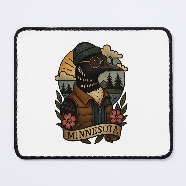 Item preview, Minnesota Loon Hipster – Fifty Nifty Collection designed and sold by Zippitydodads.