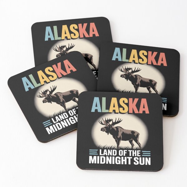 Item preview, Alaska Souvenir Keepsake Land of the Midnight Sun with Moose designed and sold by Formatage.