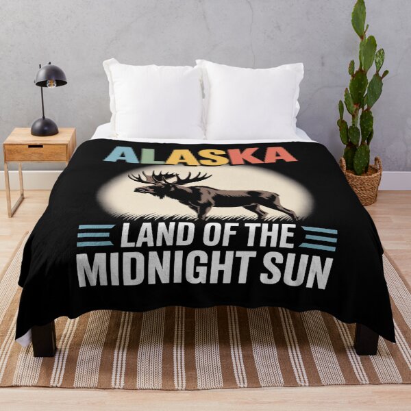 Item preview, Alaska Souvenir Keepsake Land of the Midnight Sun with Moose designed and sold by Formatage.
