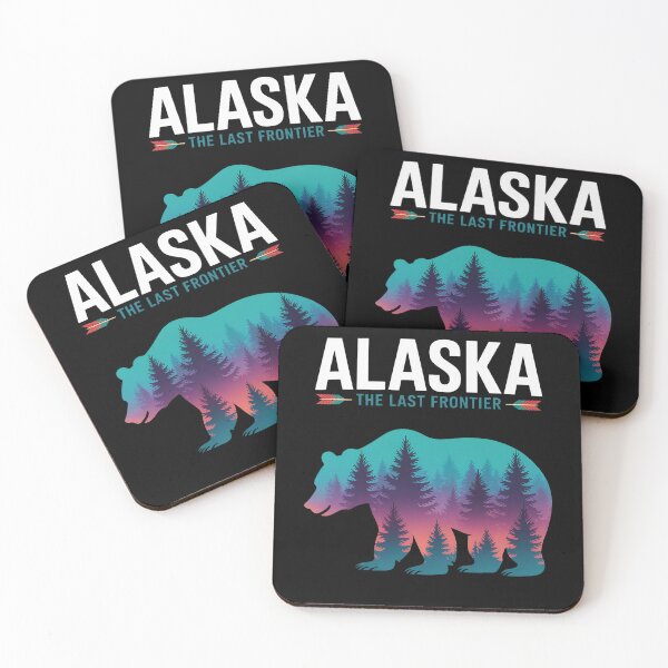 Item preview, Alaska State Pride Alaska Northern Lights Alaskan Bear designed and sold by Formatage.