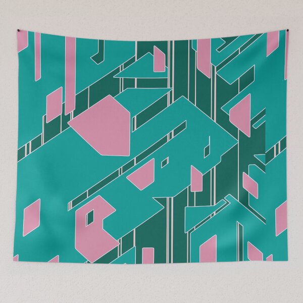 Item preview, Broken Geometric Pieces | Futuristic Abstract Pattern designed and sold by ObsidianDaz.