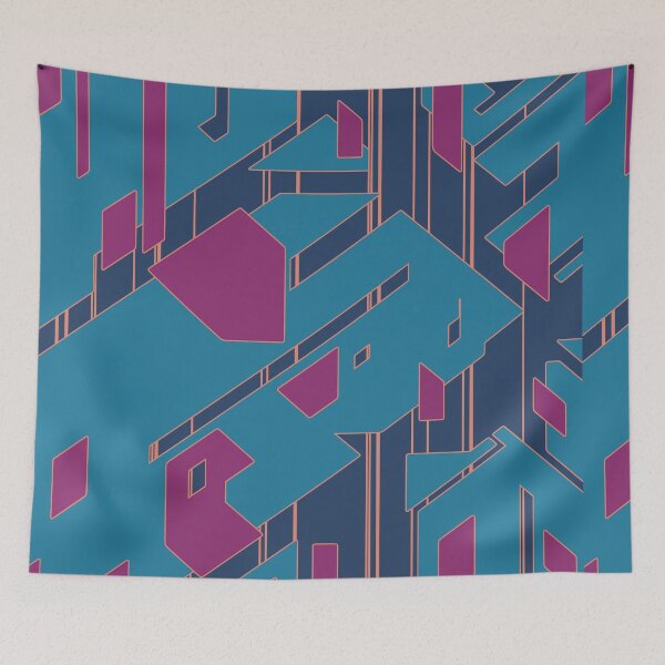 Item preview, Broken Geometric Pieces | Futuristic Abstract Pattern designed and sold by ObsidianDaz.