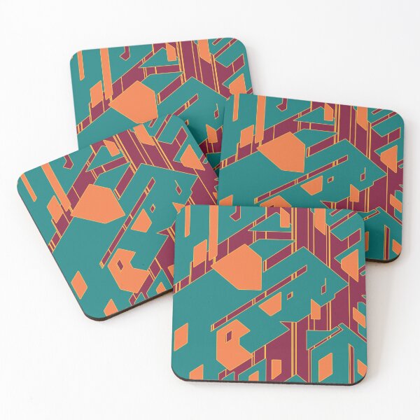 Item preview, Broken Geometric Pieces | Futuristic Abstract Pattern designed and sold by ObsidianDaz.
