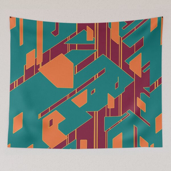 Item preview, Broken Geometric Pieces | Futuristic Abstract Pattern designed and sold by ObsidianDaz.