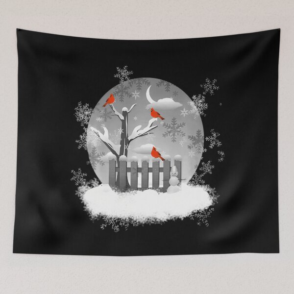 Item preview, Beautiful Red Cardinal Birds Winter Scene Swea		 designed and sold by sixlianardyg.