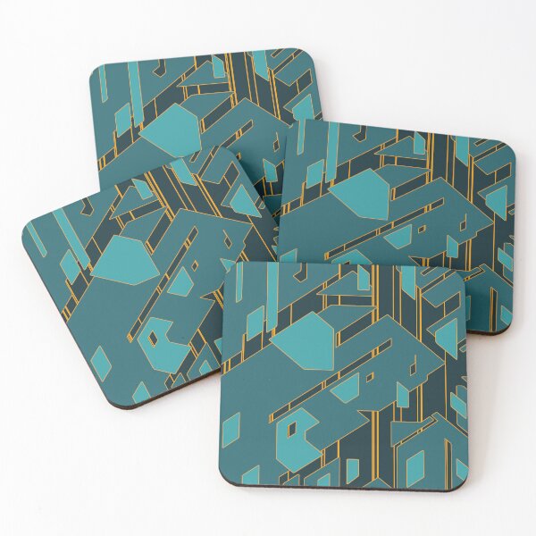 Item preview, Broken Geometric Pieces | Futuristic Abstract Pattern designed and sold by ObsidianDaz.