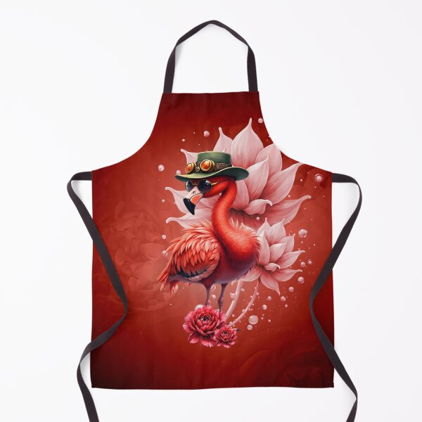 Item preview, Steampunk Flamingo – Fantasy Digital Artwork with Roses. designed and sold by nicky2342.