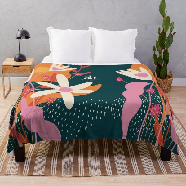 Item preview, Orange wild flowers night dance designed and sold by Adriana Bracho.