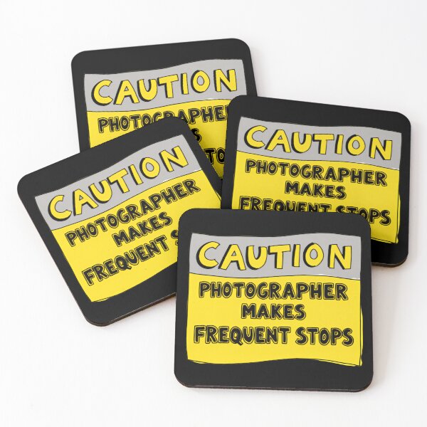 Item preview, Warning Photographer Makes Frequent Stops Travel Adventure Road Humor designed and sold by SkeletonsDanger.