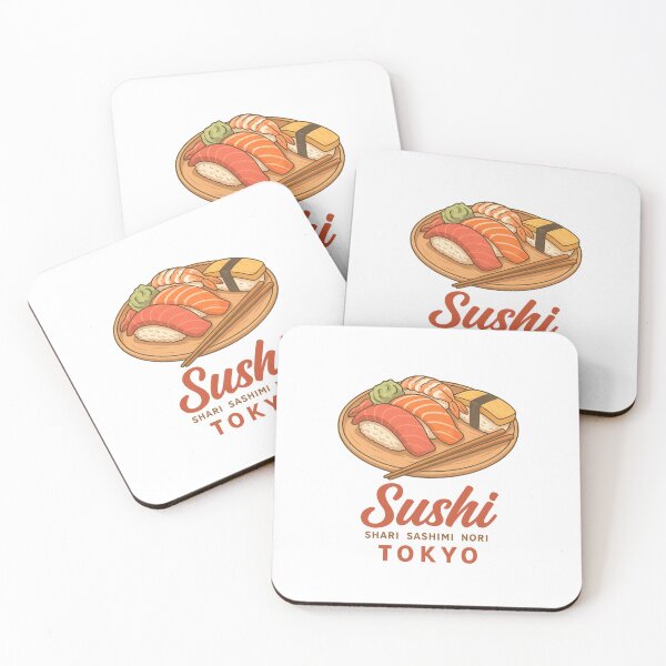 Item preview, Tokyo Sushi – Japanese Food Plate Sashimi Nigiri designed and sold by CleanQuotes.