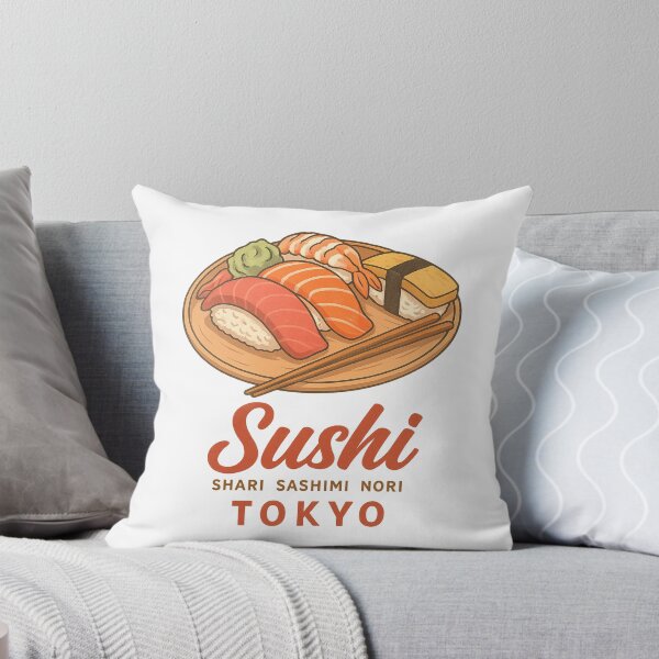 Item preview, Tokyo Sushi – Japanese Food Plate Sashimi Nigiri designed and sold by CleanQuotes.