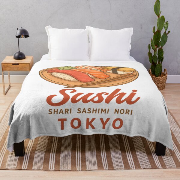 Item preview, Tokyo Sushi – Japanese Food Plate Sashimi Nigiri designed and sold by CleanQuotes.