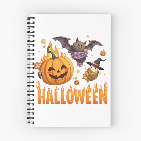 Item preview, Halloween card with cute pumpkins and a cute ghost designed and sold by PWDigitalArt.