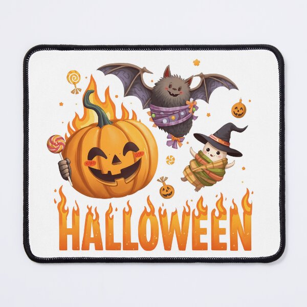 Item preview, Halloween card with cute pumpkins and a cute ghost designed and sold by PWDigitalArt.
