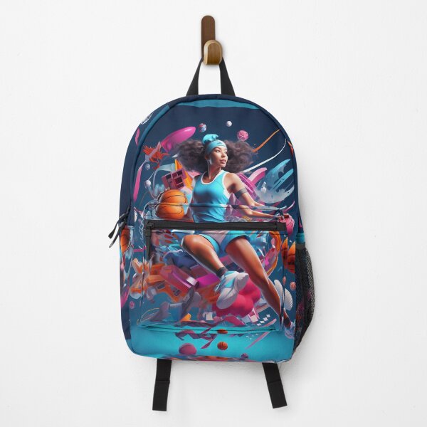 Item preview, "Dynamic Women Basketball Art - Colorful Sports Poster",Women playing basketball designed and sold by Happyfreedom.