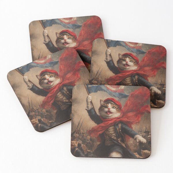 Item preview, Funny Cat Parody -- Liberty Leading the Cats designed and sold by Pawsterpiece Art.