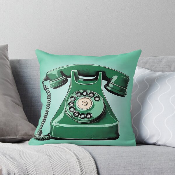 Item preview, Retro Teal Rotary Phone designed and sold by LanaGustavsson.