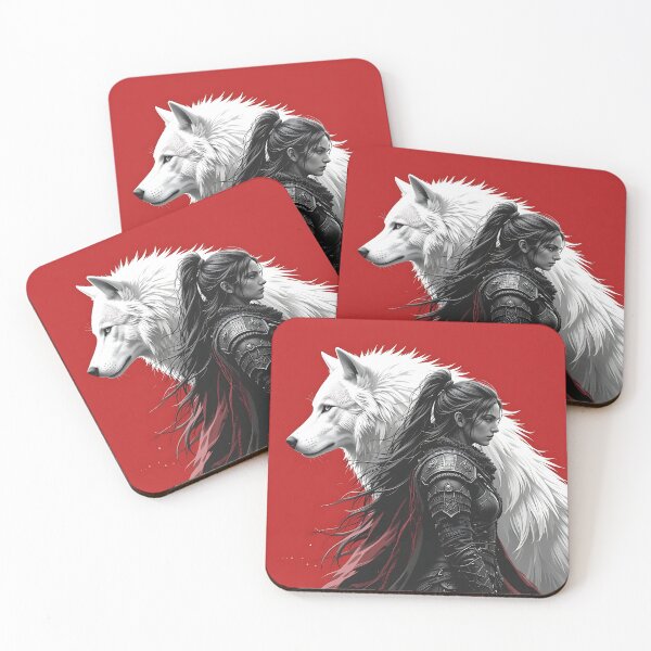 Item preview, Huntress and the White Wolf designed and sold by GalleryBrisArt.