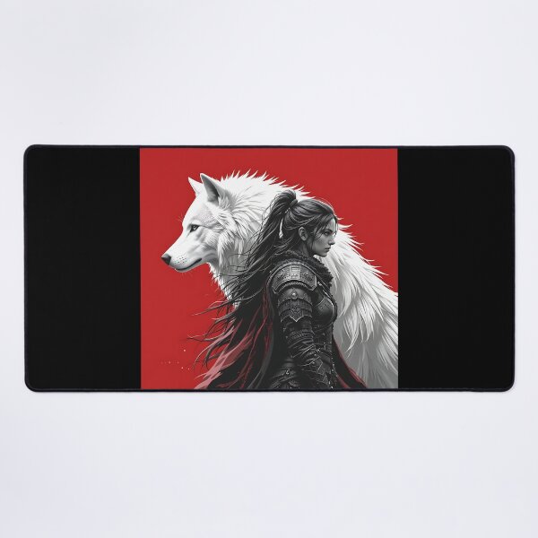 Item preview, Huntress and the White Wolf designed and sold by GalleryBrisArt.