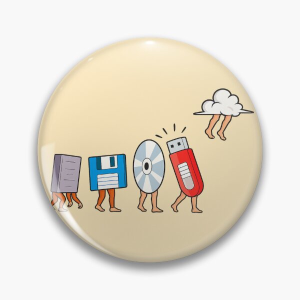 Item preview, Evolution of Data Storage – Funny Tech Cloud Design designed and sold by CleanQuotes.