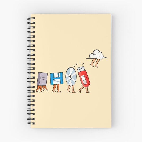 Item preview, Evolution of Data Storage – Funny Tech Cloud Design designed and sold by CleanQuotes.