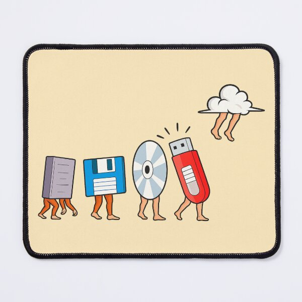 Item preview, Evolution of Data Storage – Funny Tech Cloud Design designed and sold by CleanQuotes.