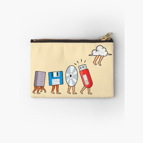 Item preview, Evolution of Data Storage – Funny Tech Cloud Design designed and sold by CleanQuotes.