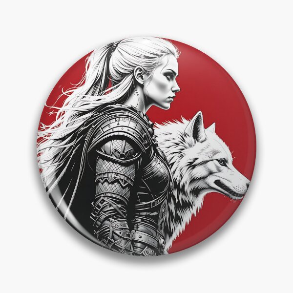 Item preview, Huntress and the White Wolf designed and sold by GalleryBrisArt.