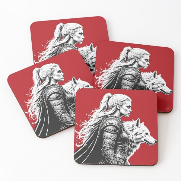 Item preview, Huntress and the White Wolf designed and sold by GalleryBrisArt.