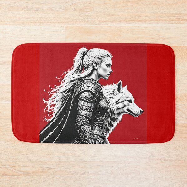 Item preview, Huntress and the White Wolf designed and sold by GalleryBrisArt.