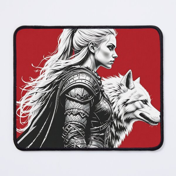 Item preview, Huntress and the White Wolf designed and sold by GalleryBrisArt.
