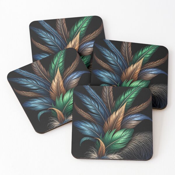 Item preview, Feathers abstract designed and sold by pawprintz.