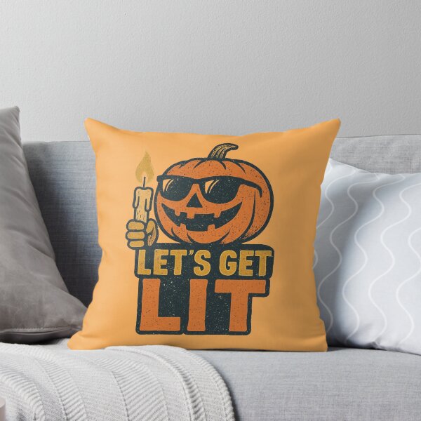 Item preview, Let's Get Lit - Funny Halloween Pumpkin Party designed and sold by Inkwell grove.
