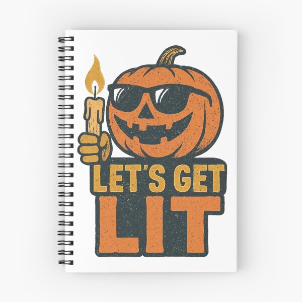 Item preview, Let's Get Lit - Funny Halloween Pumpkin Party designed and sold by Inkwell grove.