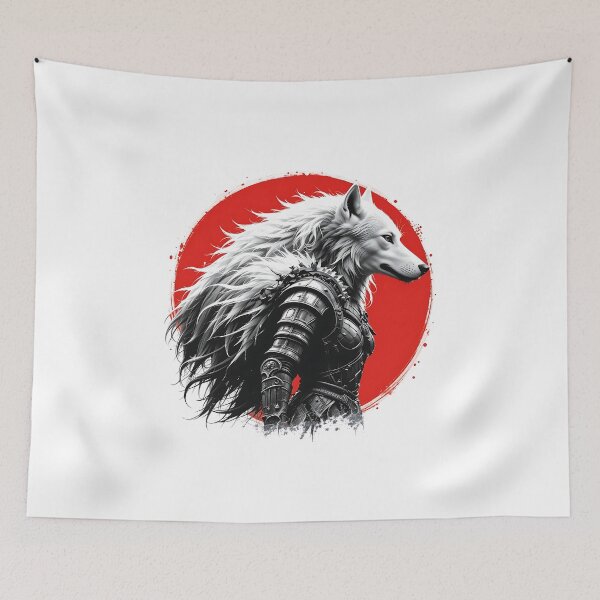 Item preview, Huntress and the White Wolf designed and sold by GalleryBrisArt.
