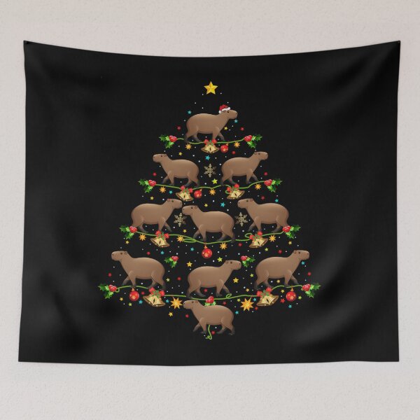 Item preview, Capybara Christmas Tree 	 Funny Christmas Capybara 		 designed and sold by ireenefantien.
