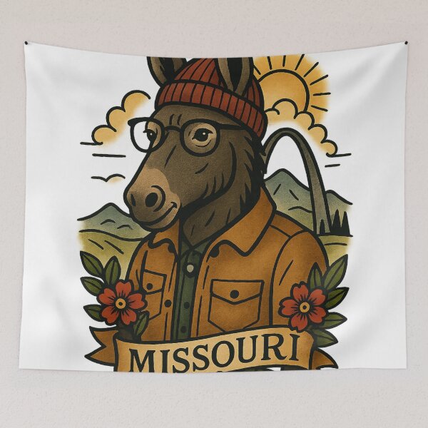 Item preview, Missouri Mule Hipster – Fifty Nifty Collection designed and sold by Zippitydodads.